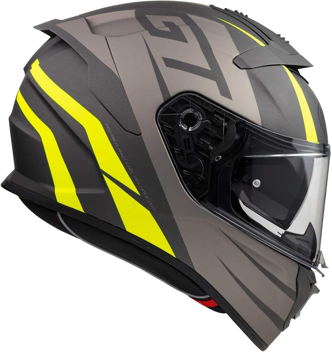 Premier HELM DEVIL GT Y BM,SCHWARZ/GRAU/GELB,XS XS (53/54) SCHWARZ / GRAU / GELB, XS (53/54) SCHWARZ