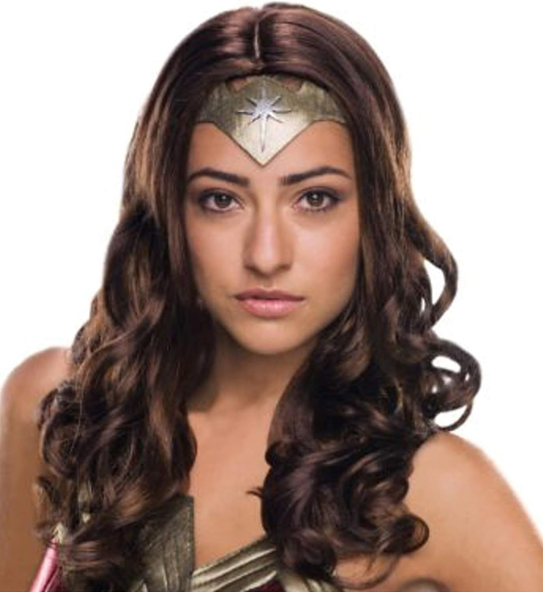 Rubie's Wonder Woman Deluxe-Perücke für Damen braun, Adult Einheitsgrösse