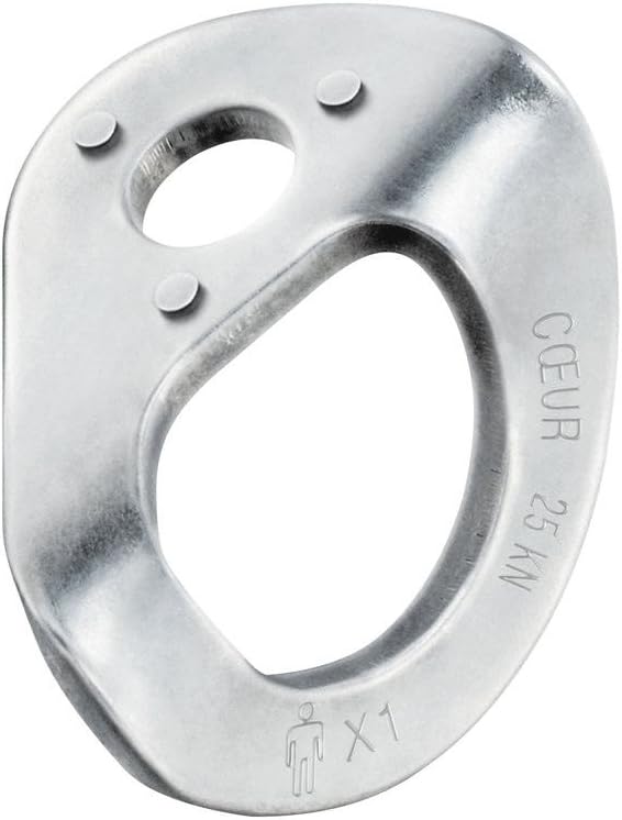 PETZL – Herz aus Stahl Silber 1cm, Silber 1cm