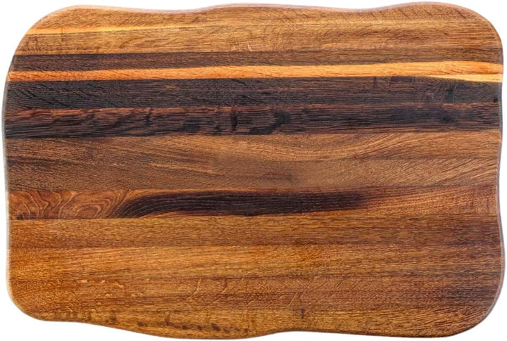 La Madera Schneidebrett Premium aus Eiche dunkel | Steakbrett | Küchenbrett von holz4home® 50 cm x 4