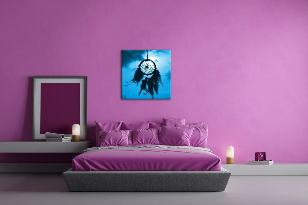 deyoli Traumfänger im Wind Format: 70x70 Effekt: Zeichnung als Leinwandbild, Motiv auf Echtholzrahme