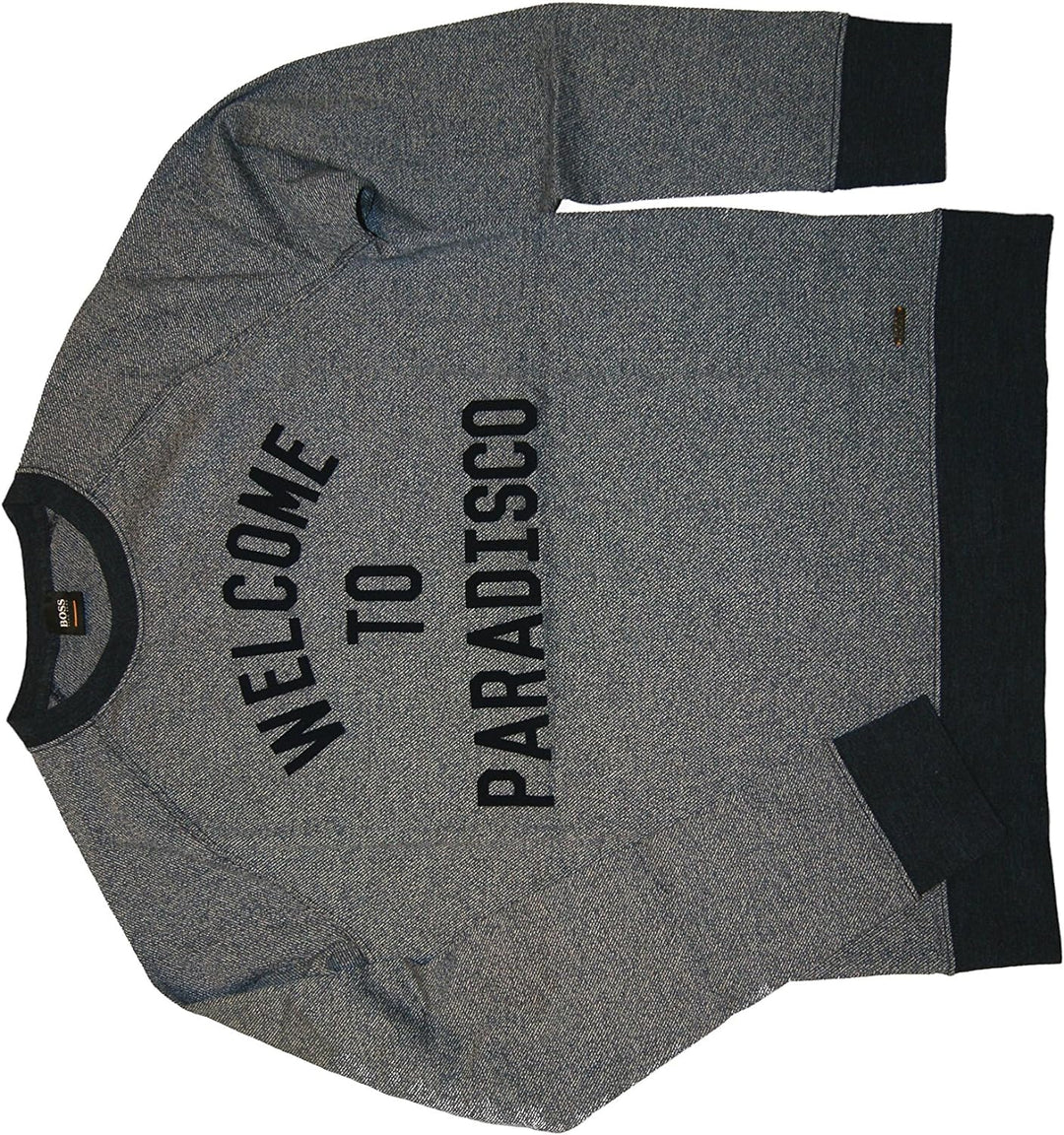 BOSS Regular-Fit Sweatshirt Wildlife aus Baumwolle mit Frontdruck dunkelblau 404 (L)