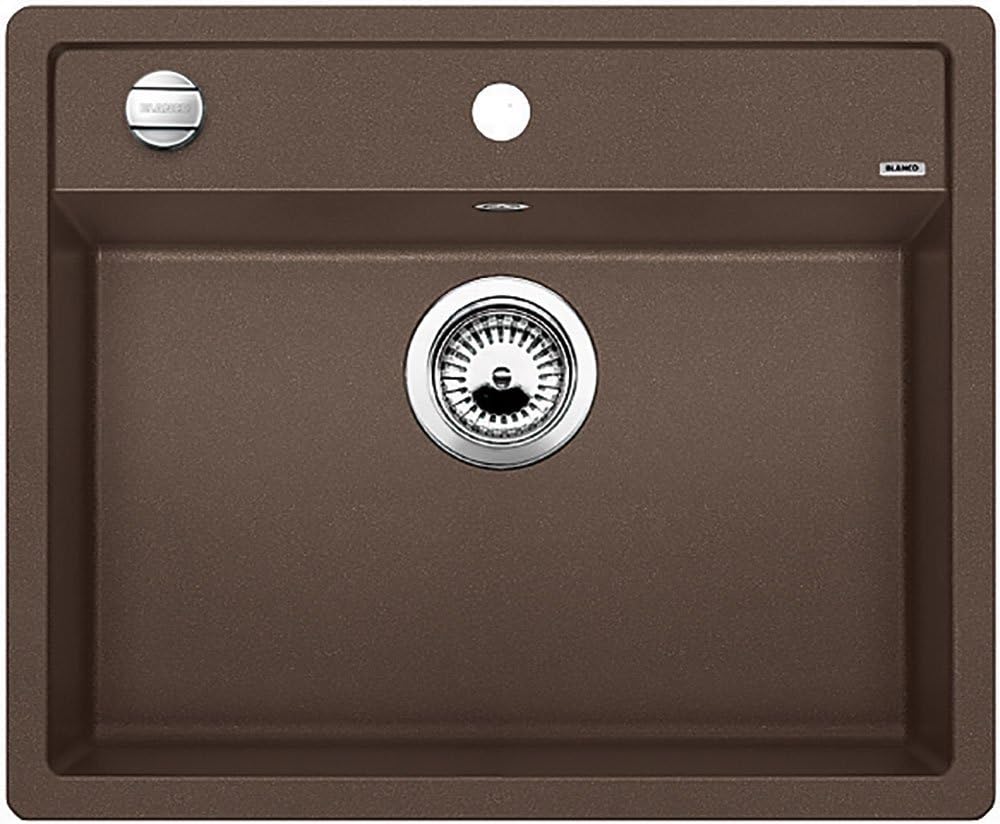 BLANCO DALAGO 6 Granitspüle Schwarz - Oben Eingebaut Für 60cm Unterschränke