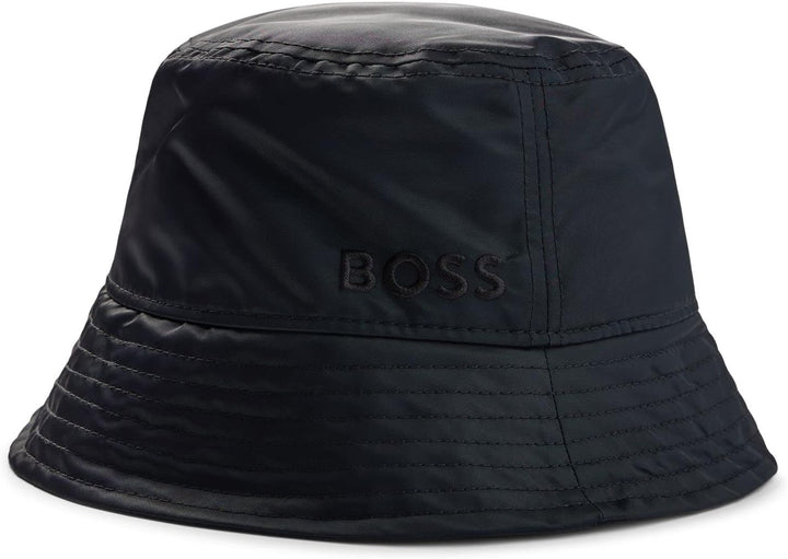 BOSS Damen Zanylon Fischerhut mit Logo-Detail Schwarz Stck