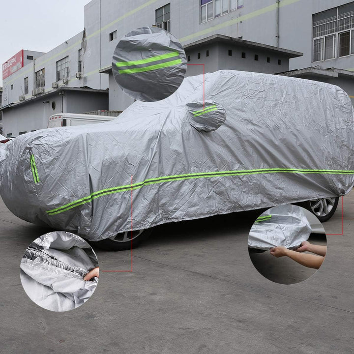 DIYUCAR Polyester-Vollgarage für LR Discovery 4 5, wetterfest, wasser-, schnee-, staub- und kratzfes