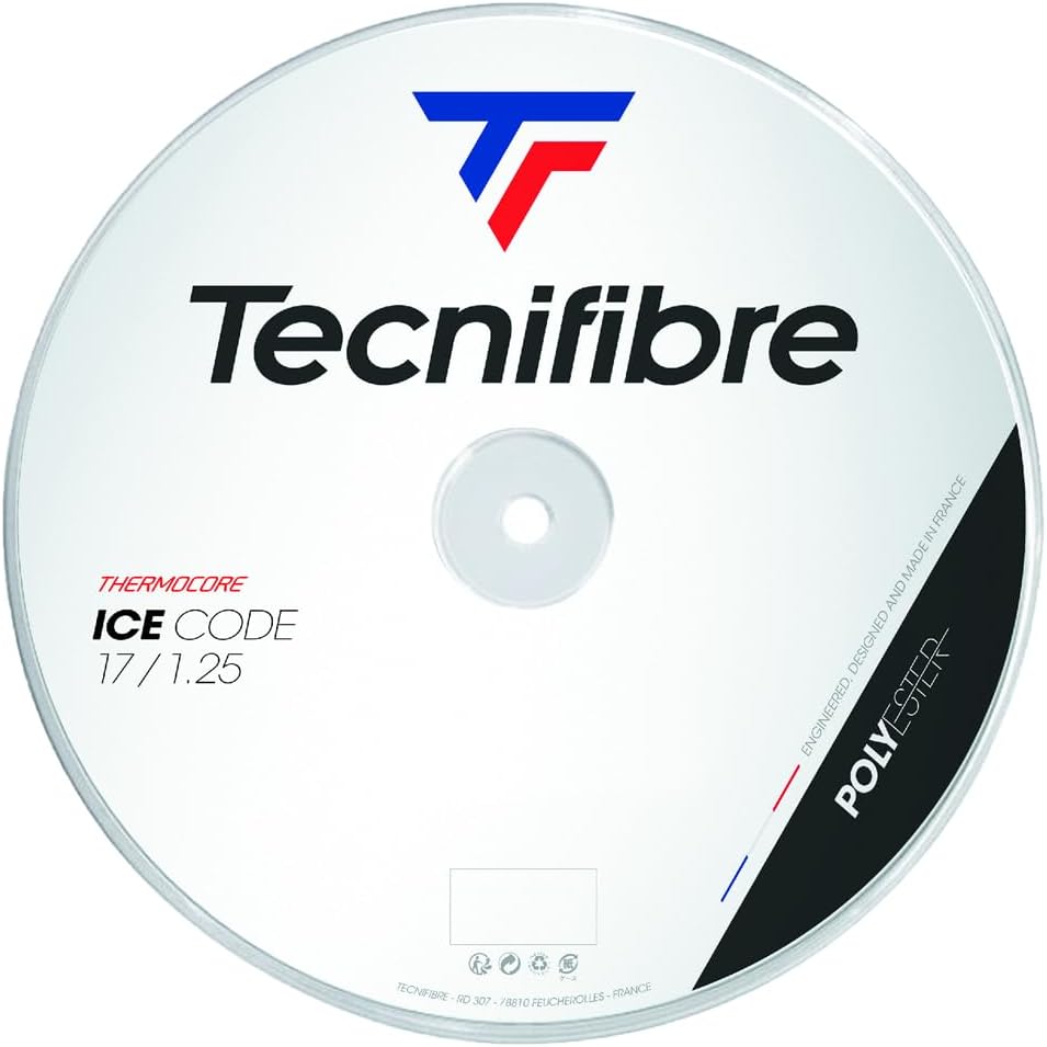 Tecnifibre Ice Code Tennis Saitenrolle 200m Monofil Weiss Einheitsgrösse, Einheitsgrösse