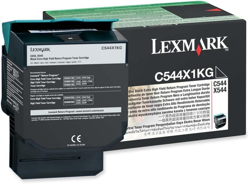 Lexmark C544X1KG - RET. PROGR. Toner CARTR. Black - C544, X544 Rückgabe-Tonerkassette Schwarz (ca. 6