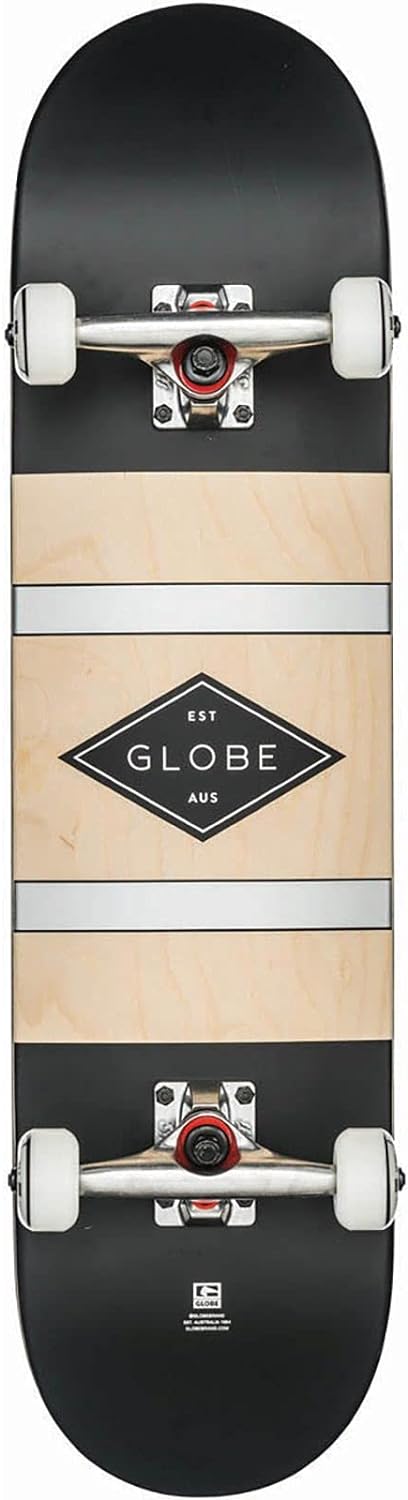 Globe Herren Skateboard Complete G1 Diablo 2 Black/Silver M, Black/Silver M