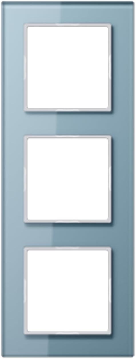Jung AC 583 GL BLGR Rahmen Glas 3fach Serie A Creation blaugrau