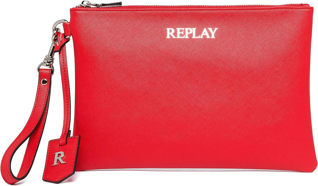 Replay Damen Fw3076 Clutch, UNIC 260 Blood Red, 260 Blood Red