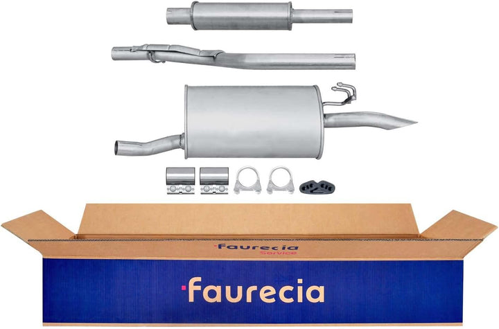 HELLA 8LD 366 028-691 Endschalldämpfer - Easy2Fit® Kit - hinten - dreiteilig - Set mit Anbauteilen