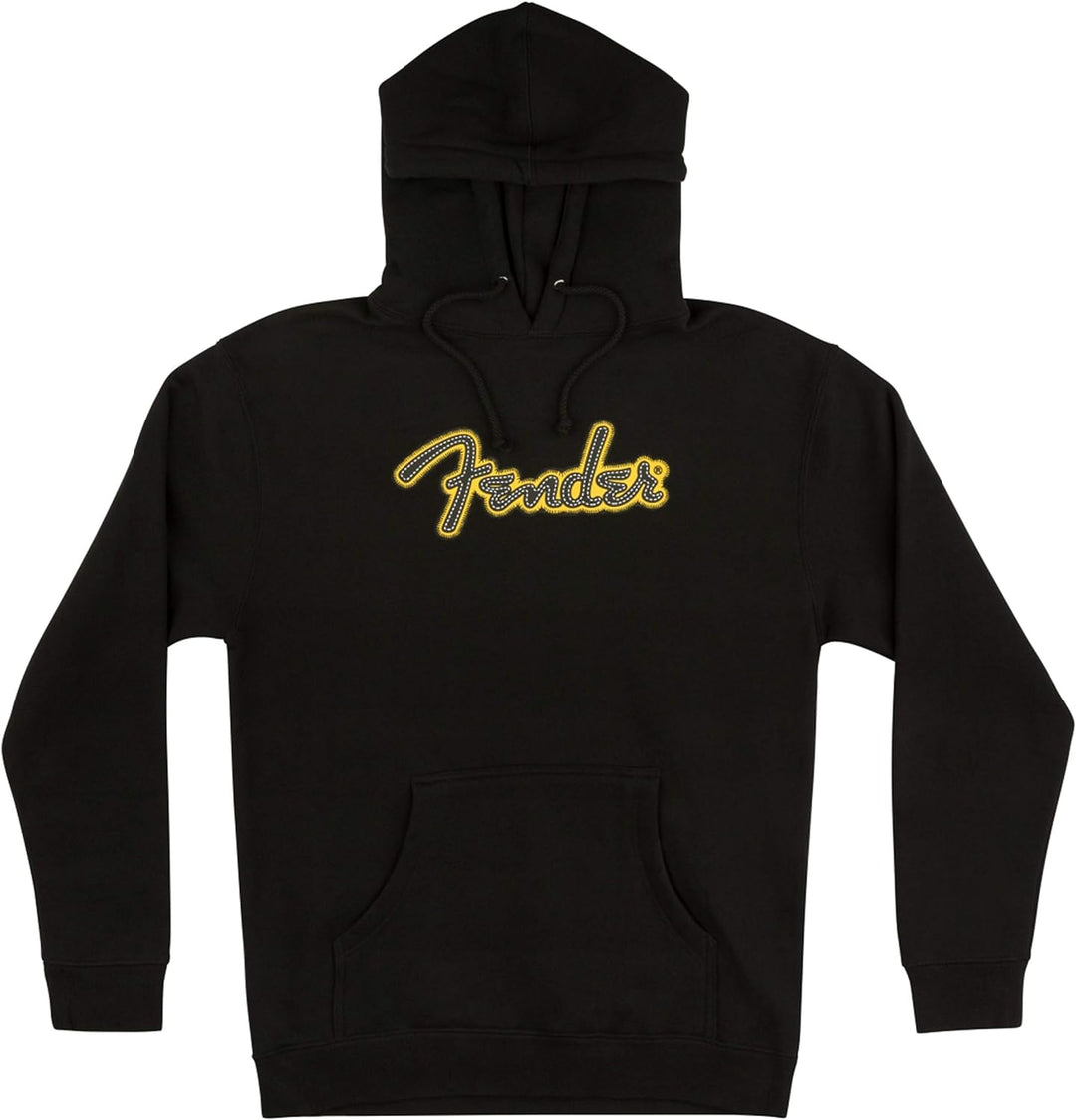 Fender© Yellow Stitch Logo Hoodie bk XL