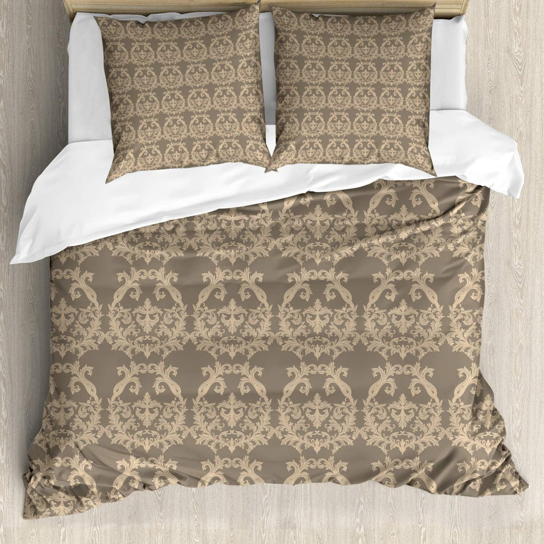 ABAKUHAUS viktorianisch Bettwäsche Set für Doppelbetten, Flora Barock Classy, Weicher Microfaserstof