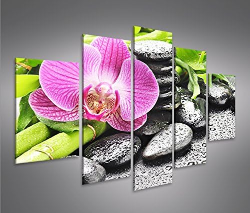 islandburner Bild Bilder auf Leinwand Calmness Orchideen MF XXL Poster Leinwandbild Wandbild Dekoart