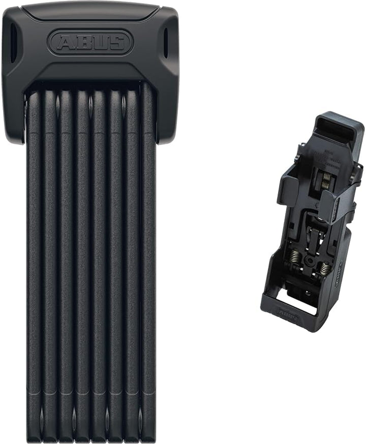ABUS Faltschloss Bordo 6000K mit SH-Schlosshalter & Fahrradschloss Halterung SHFL 6000/90 Bordo/Monk