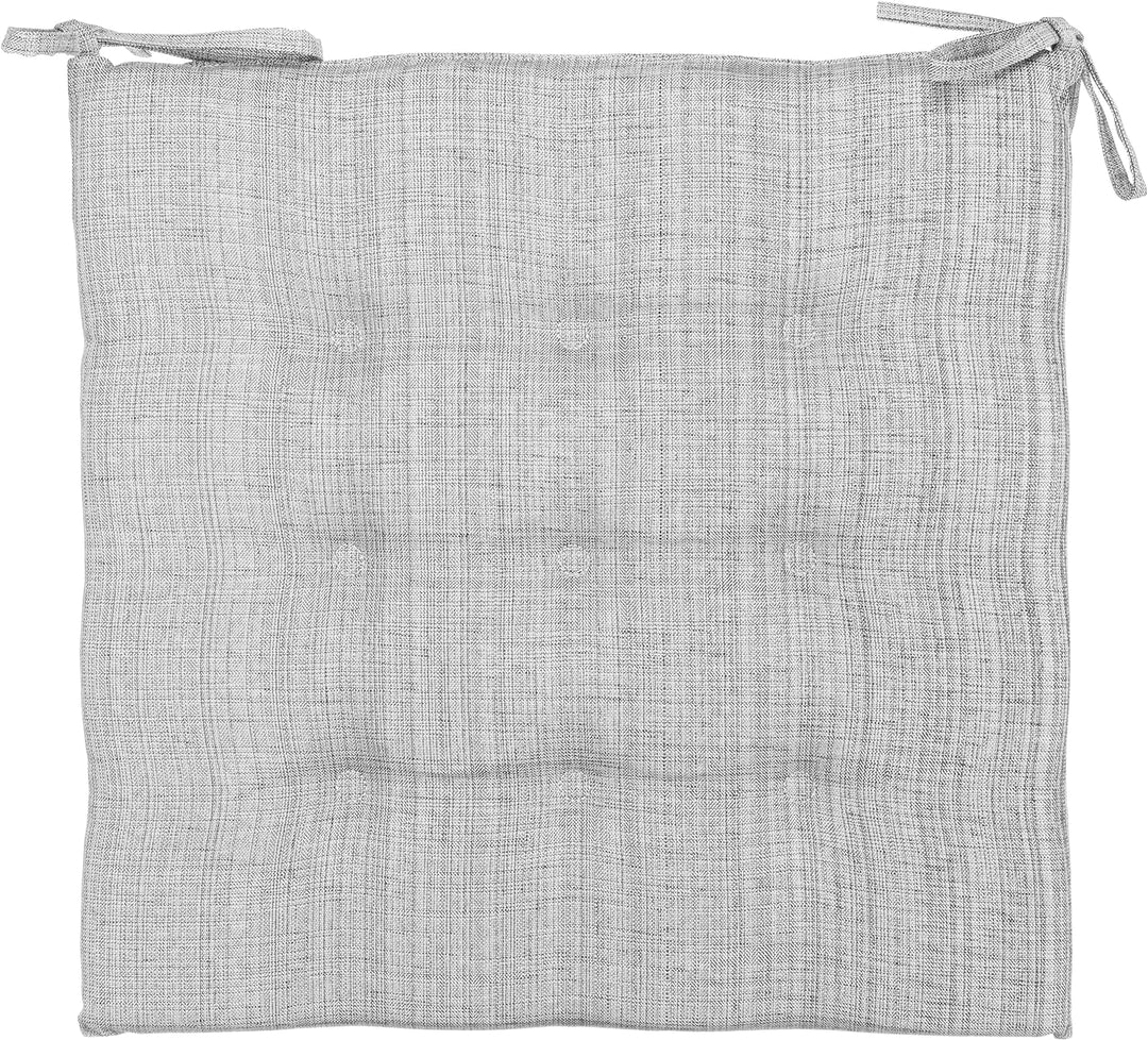 Brandsseller Outdoor 4er Set Sitzkissen 9er Punkt Steppung Leinenoptik ca. 40 x 40 x 3 cm Kissen Dek