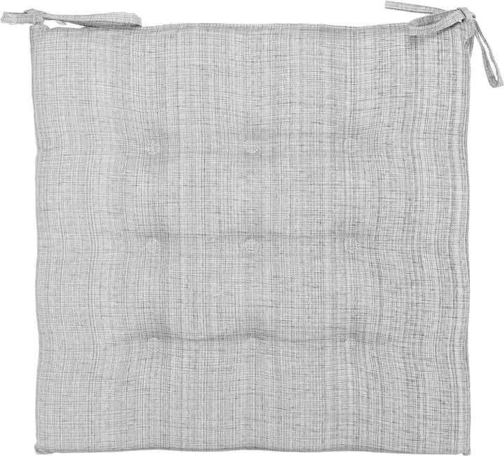 Brandsseller Outdoor 4er Set Sitzkissen 9er Punkt Steppung Leinenoptik ca. 40 x 40 x 3 cm Kissen Dek