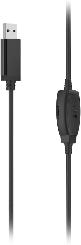 Hama Headset mit Mikrofon (kabelgebundene Kopfhörer USB A Anschluss, Aux, Stereo Headphones mit Kabe
