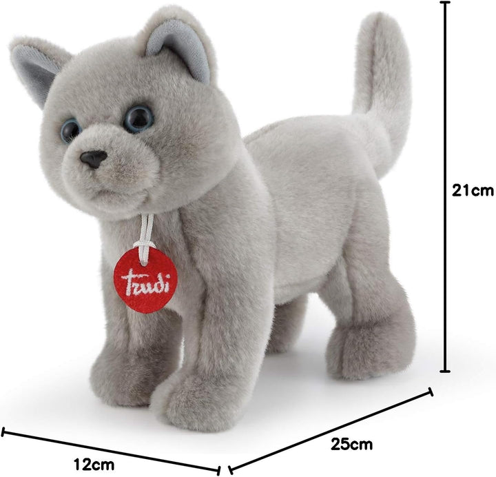 Trudi 21038 Cellestino S Plüsch Katze, Grau