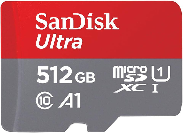 SanDisk Ultra 512 GB microSDXC UHS-I-Karte für Chromebook mit SD-Adapter (Für Smartphones und Tablet
