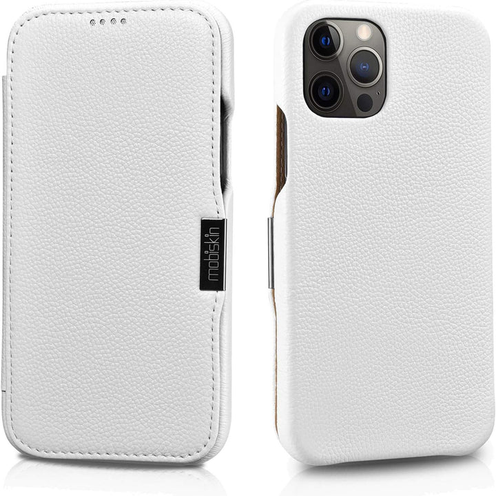 Mobiskin Hülle kompatibel mit Apple iPhone 12 und iPhone 12 PRO (6,1 Zoll), Handyhülle mit echtem Le