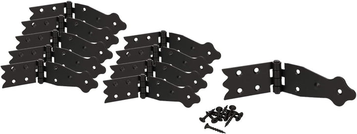 KOTARBAU® 10er Set Kistenband 160 x 35 mm Kistenscharnier Tischscharnier Möbelband Möbelscharnier Sc