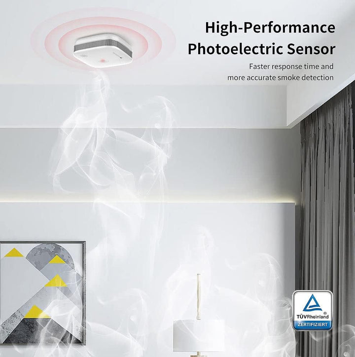 VisorTech Feuermelder Funk: 5er-Set drahtlos vernetzbare Funk-Rauchwarnmelder, 5-Jahres-Batterie (Ra