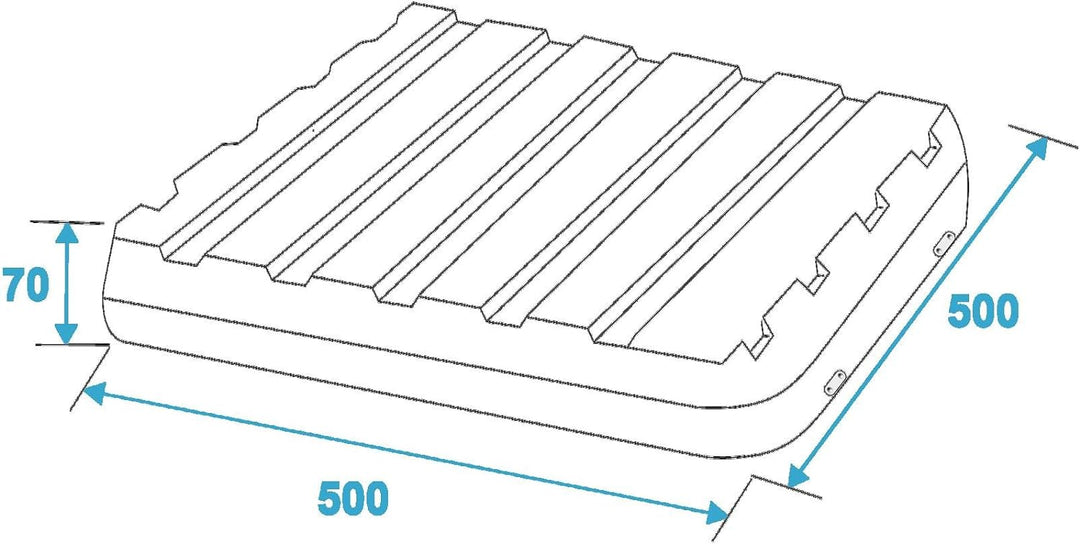 Roadinger 30106036 KR-19 DD Kunststoff-Rack (10HE) schwarz