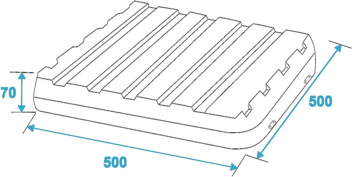 Roadinger 30106036 KR-19 DD Kunststoff-Rack (10HE) schwarz