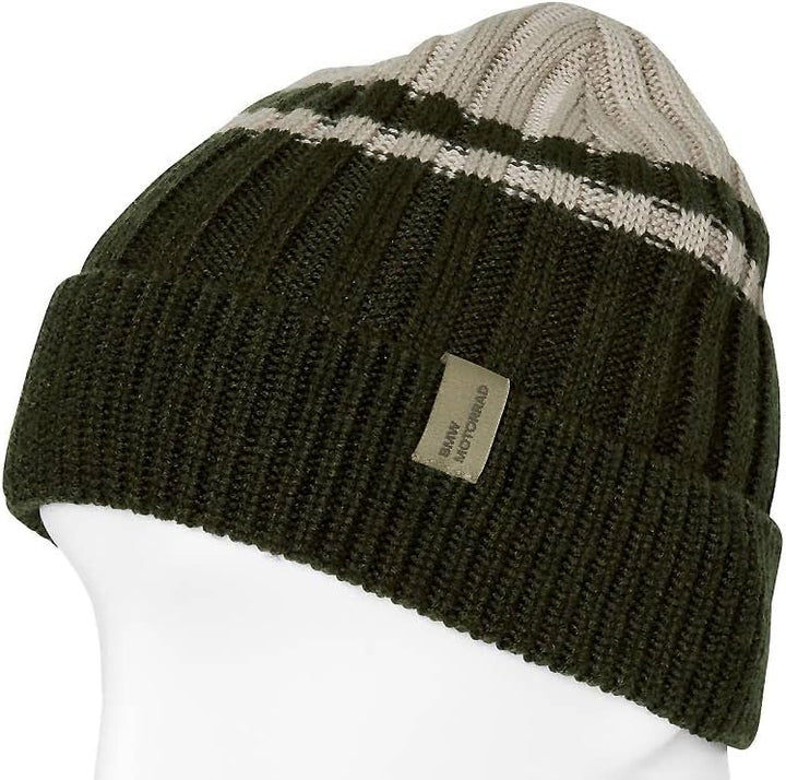 BMW Beanie Unisex Mütze Strickmütze Grün + Einkaufschip