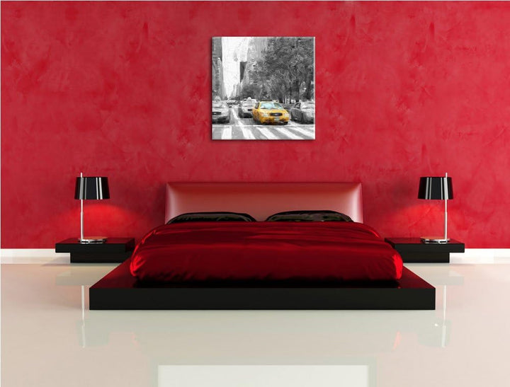 prächtiger Antelope Canyon, Format: 70x70 auf Leinwand, XXL riesige Bilder fertig gerahmt mit Keilra