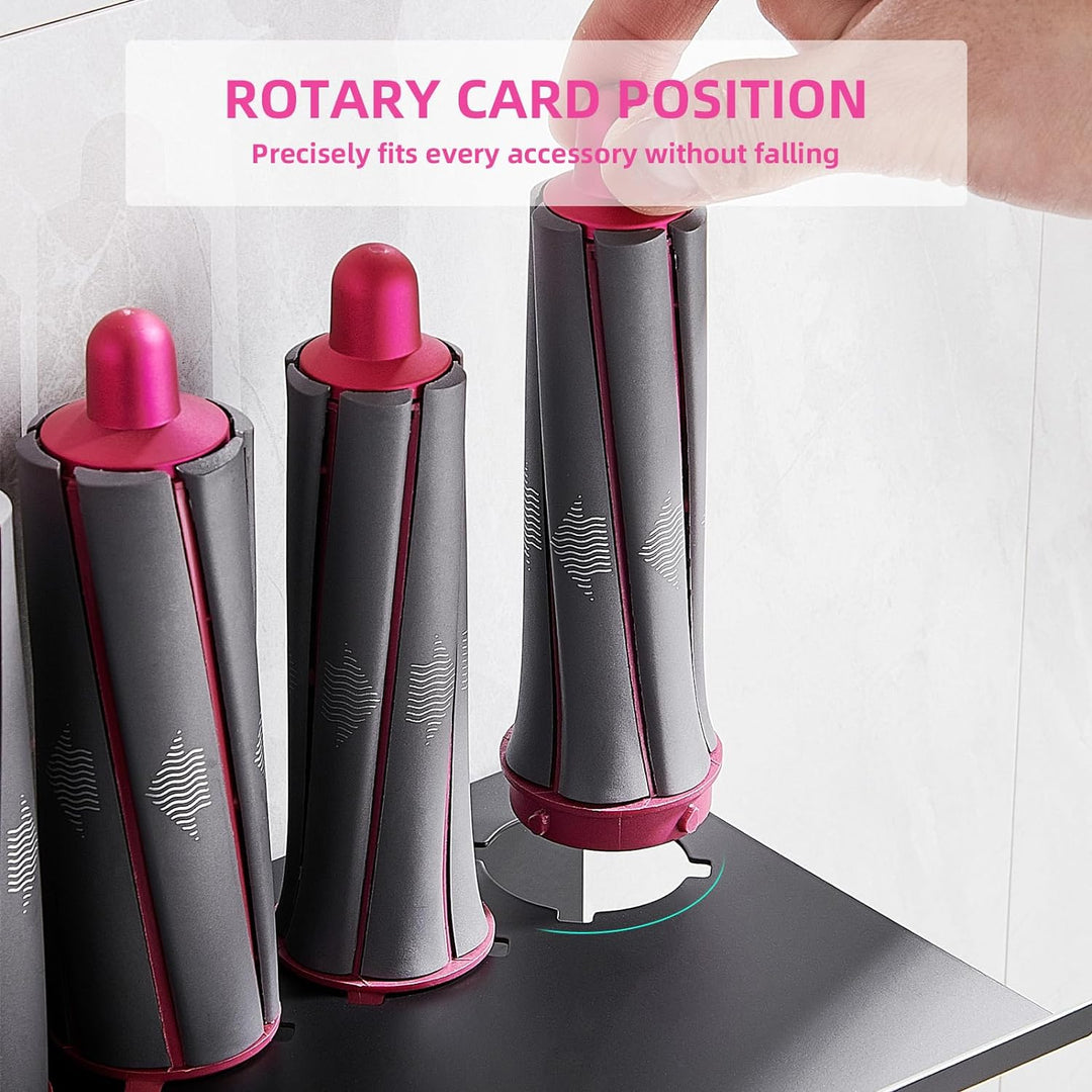 DingGreat föhnhalter wand ohne bohren für Dyson Airwrap Styler Complete, Aluminium Wandhalterung Stä