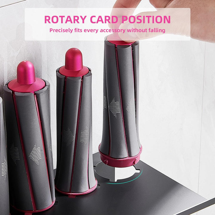 DingGreat föhnhalter wand ohne bohren für Dyson Airwrap Styler Complete, Aluminium Wandhalterung Stä