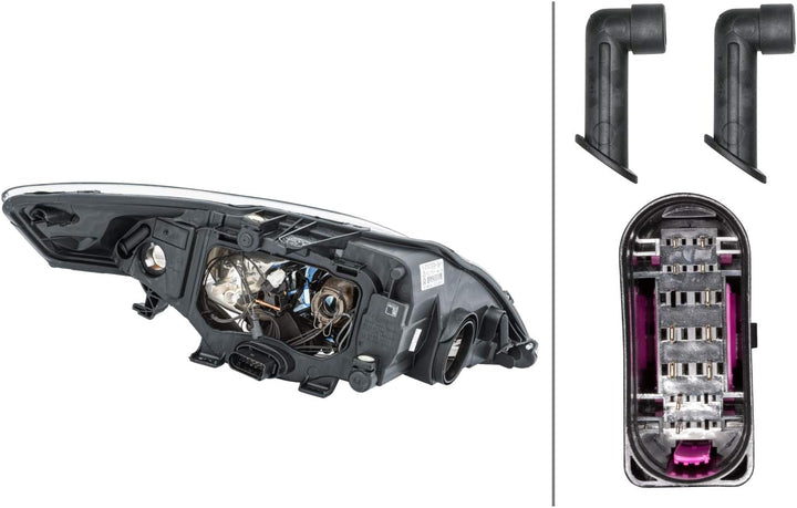 HELLA 1ZL 010 541-071 DE/Halogen-Hauptscheinwerfer - links - für u.a. Ford Mondeo IV Turnier (Ba7),