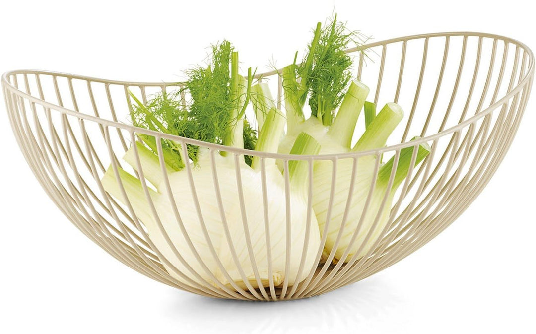 Philippi Emily Korb, M, Edelstahl, Weiss, 35 x 35 cm