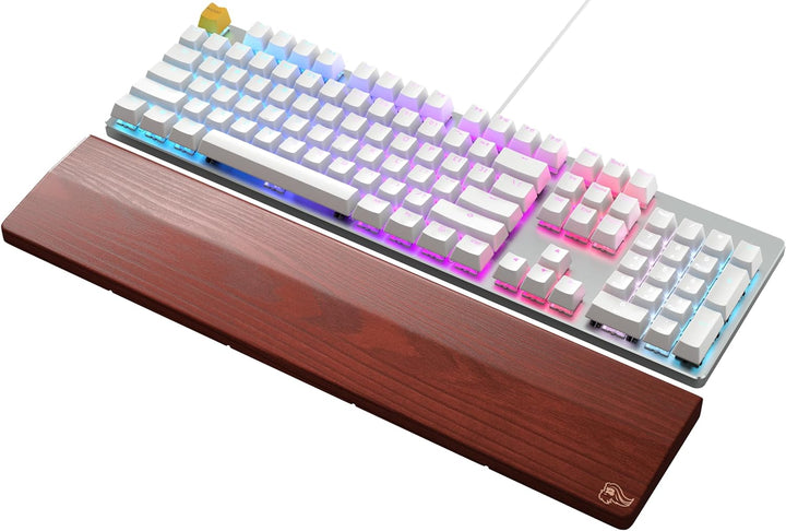 Glorious Gaming Wooden Keyboard Wrist Rest (Full Size) - Weisse Esche, mittelgrobe Maserung, glatte