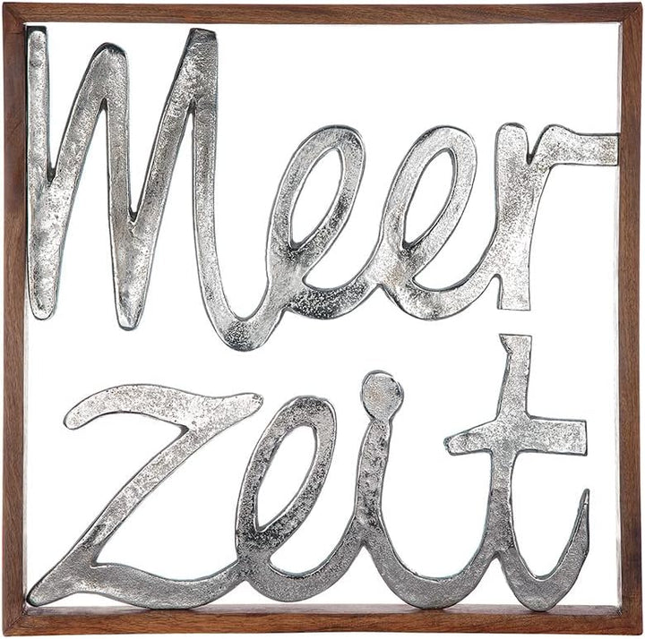 GILDE Wanddekoration, Aluminium, naturfarben, silberfarben, Höhe 60 cm, 42938