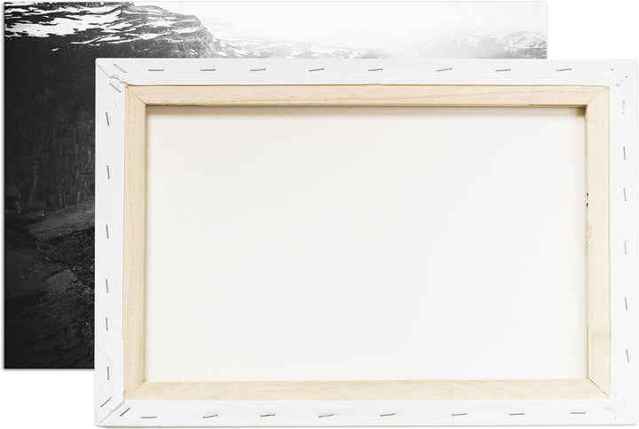 deyoli Yoga im Herzen Mutternatur Format: 80x60 Effekt: Schwarz&Weiss als Leinwandbild, Motiv fertig