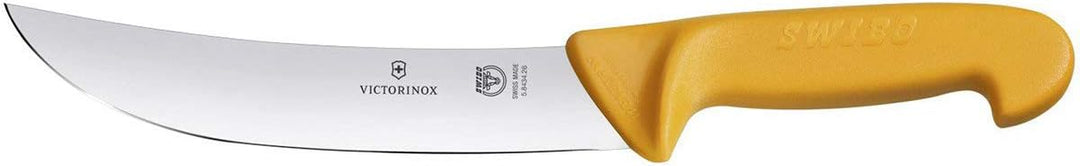 Victorinox, coltello da cucina Swibo con lama normale da 26 cm, manico in nylon, giallo