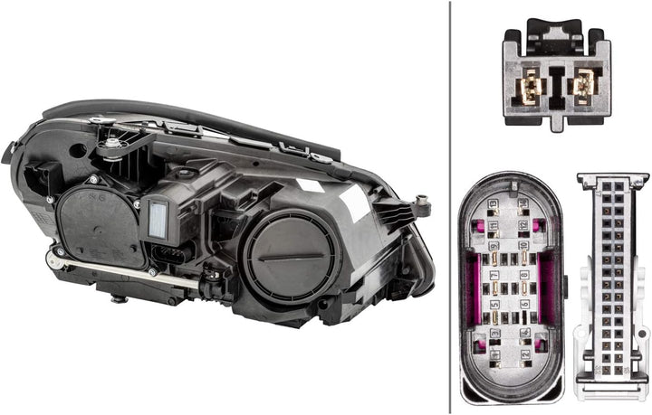 HELLA 1LX 011 066-631 Halogen/LED-Hauptscheinwerfer - links - für u.a. Mercedes-Benz E-Class (W212)