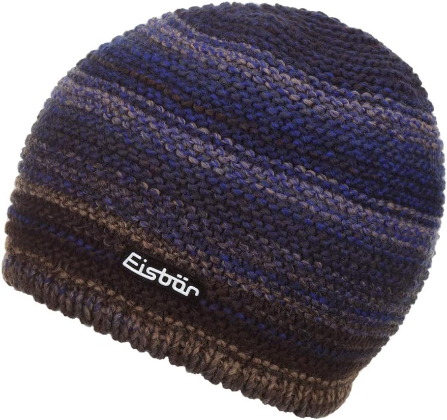 Eisbär Strickmütze Kunita MÜ blaubrauneffekt