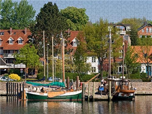 CALVENDO Puzzle Eckernförde - Borby 1000 Teile Lege-Grösse 64 x 48 cm Foto-Puzzle Bild von Klaus Kol