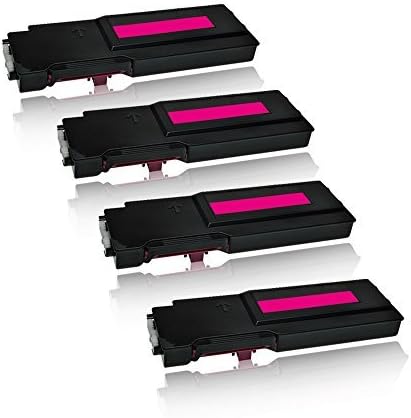 Eurotone 4X Magenta/Rot Rebuilt Toner für Dell C2660 C2665 C2660DN C2600 Series C2665DNF C2665DN C26