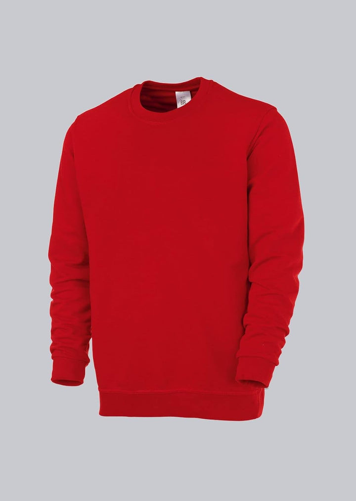 BP 1623-193-81-M Unisex-Sweatshirt, Lange Ärmel, Rundhalsausschnitt, Strickbündchen an Ärmeln und Sa