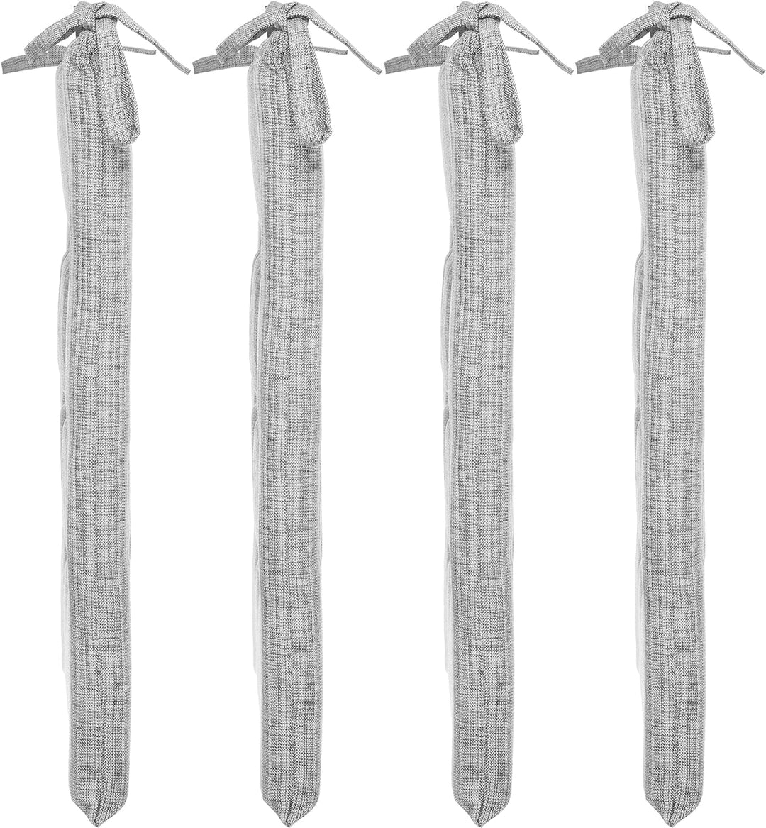 Brandsseller Outdoor 4er Set Sitzkissen 9er Punkt Steppung Leinenoptik ca. 40 x 40 x 3 cm Kissen Dek