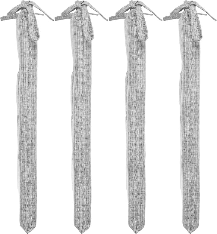 Brandsseller Outdoor 4er Set Sitzkissen 9er Punkt Steppung Leinenoptik ca. 40 x 40 x 3 cm Kissen Dek