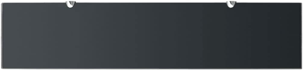 FIRBNUS 2 Stück Regale Hängeregal 90x20x0,8 cm Bad Regal Schwebend Regal Glas Schwebend für Wohnzimm