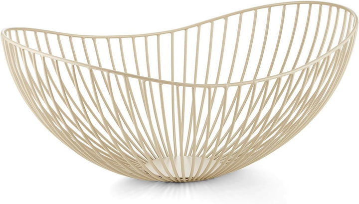 Philippi Emily Korb, M, Edelstahl, Weiss, 35 x 35 cm