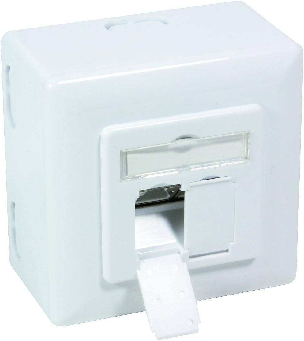 BIGtec 5 Stück Netzwerkdose CAT6 universal LAN Dose Kombidose Aufputz oder Unterputz Gigabit Netzwer