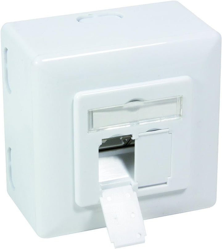 BIGtec 5 Stück Netzwerkdose CAT6 universal LAN Dose Kombidose Aufputz oder Unterputz Gigabit Netzwer